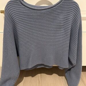 Polly Cozy Gray Knit Sweater